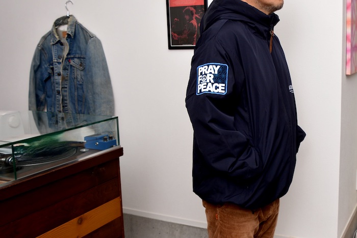 ASCENSION × GOODSEEKER W名まえ PRAY FOR PEACE WARM FIELD JACKET アウター 落ち込む上衣 中綿上衣 お山上衣 アメカジ 御祭り 貨物輸送無料 as-1274