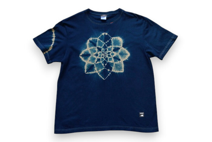 ASCENSION (アセンション) / Dark Indigo 濃紺藍染めタイダイTシャツ 藍染め　濃紺　Tシャツ　タイダイ　INDIGO　黒部の名水染め　送料無料　贈り物 as-1280