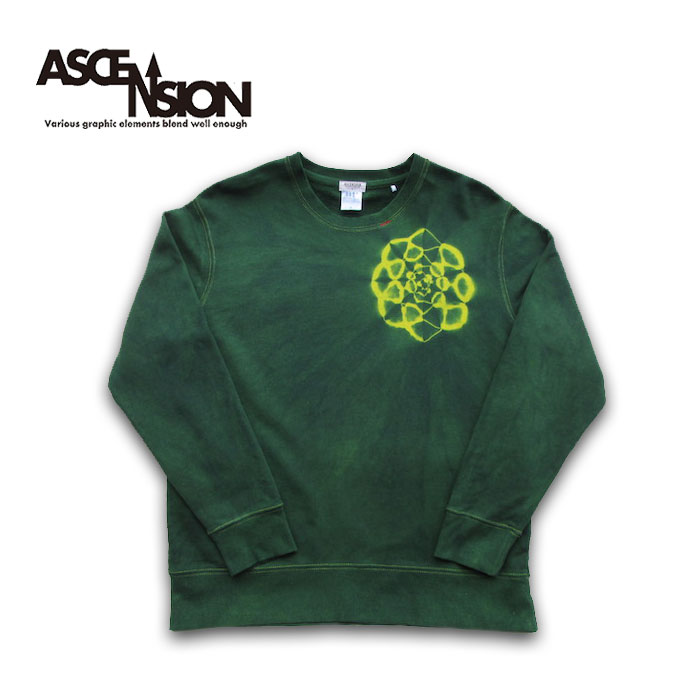 藍染タイダイ曼荼羅調教師 (黒部の名水染め続きもの)  ASCENSION（アセンション）藍染 藍染調教師 タイダイ タイ王国ダイス型情の籠もった 黒部の名水染め インディゴ INDIGO 調教師 曼荼羅  as-905