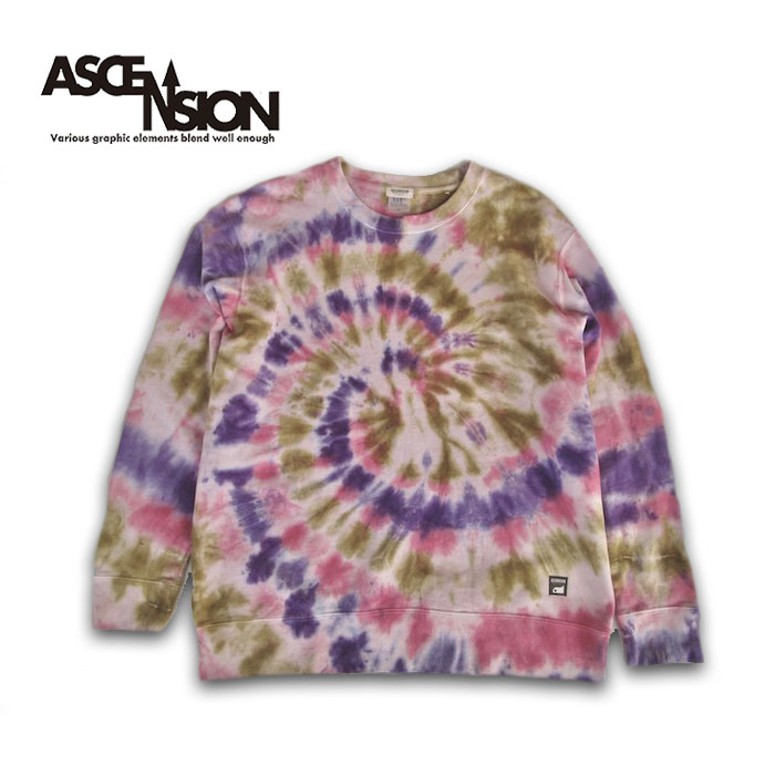 新作モデル タイダイ タイダイスウェットトレーナー アセンション Ascension タイダイトレーナー As 922 サイケデリック トレイルラン レディースファッション メンズファッション キャンプ アウトドア 染め スウェット トレーナー Www Servipacking Cl