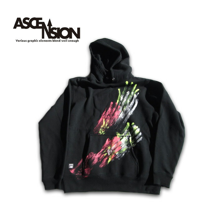 ASCENSION（アセンション）ABSTRACT SWEAT アブストラクト　トレーナー　グラフィック　パンク　ロック　メンズ　レディース　スウェット ペンキダメージ加工 パーカー as-981