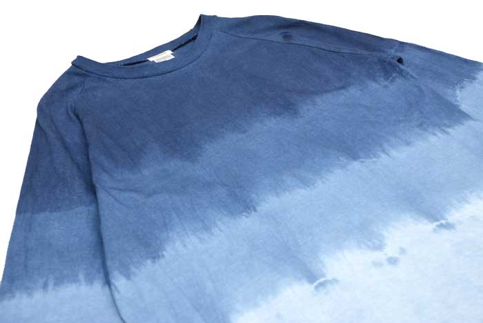【楽天市場】ASCENSION (アセンション） 藍染め7分Tシャツ 黒部の名水染めシリーズ 藍染め 藍染めTシャツ 7分 Tシャツ ダイダイ