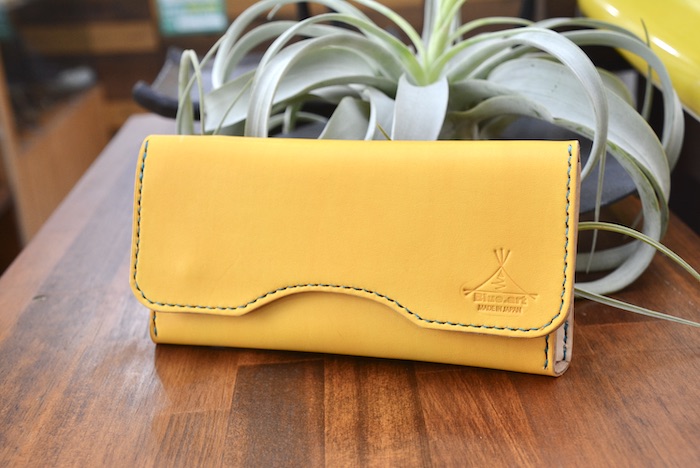 BLUE.ART  ブルードットアート NATURAL LEATHER LONG WALLET 紙入れ レザーウォレット 姫路なめし革 お手手御手伝いさん 革 革紙入れ 長紙入れ ba-098