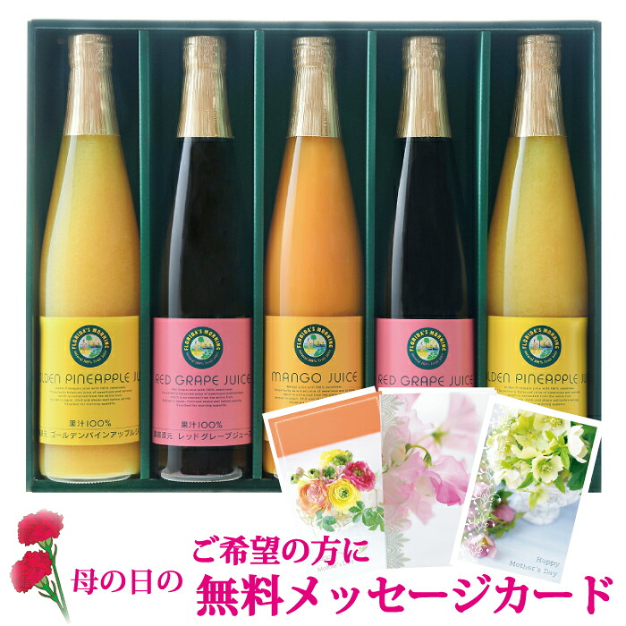 高級ジュースギフト 『フルーツジュース ギフトセット 500ml 3種5本 詰め合わせ』 100％ジュース プレゼント 内祝い 結婚内祝い プレゼント 〈 糖分 保存料 香料 不使用 〉