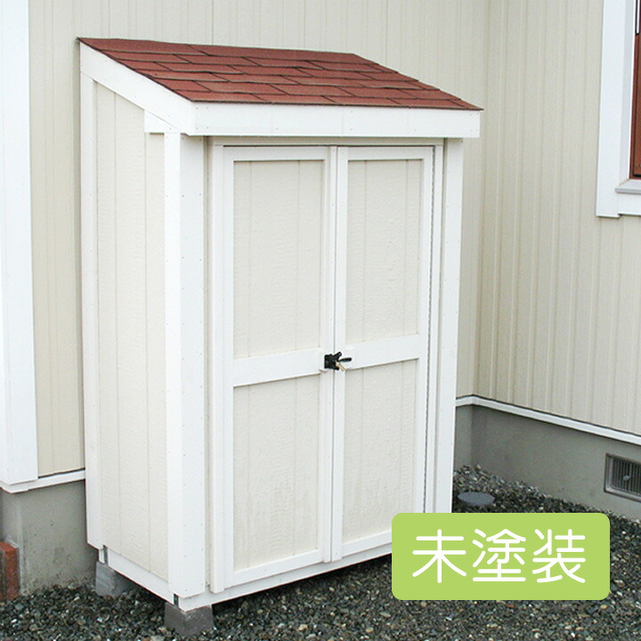 収納庫 屋外 日本製 ナチュラル かわいい ルレオ ガーデン Diy 北欧風 オシャレ 木製 スモールハウス デザイン 物置小屋 木製物置 収納庫 ルレオ 未塗装 ポストと表札のジューシーガーデン