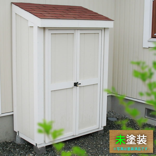 屋外 小屋 木製 コンパクトサイズの小型収納庫 スモールハウス
