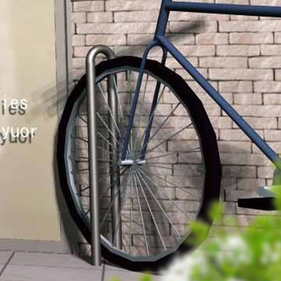 楽天市場 玄関アプローチや駐車場脇にも最適なおしゃれな自転車置き場として 一際シンプルな駐輪スタンド 自転車スタンド Type R １台用 ポストと表札のジューシーガーデン