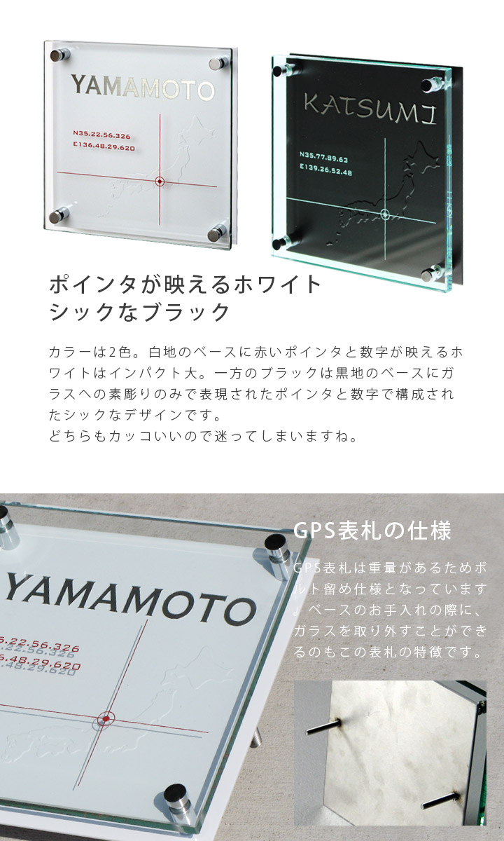 表札ステンレス デザイン デザイン 日本地図表札 表札 Gpsサイン 送料無料 ポストと表札のジューシーガーデン表札 日本地図表札 デザイン オリジナル おしゃれ 戸建 モダン 風水 クール ステンレス ガラス 表札 シンプル 正方形 組み合わせ 日本 地図 住所 緯度