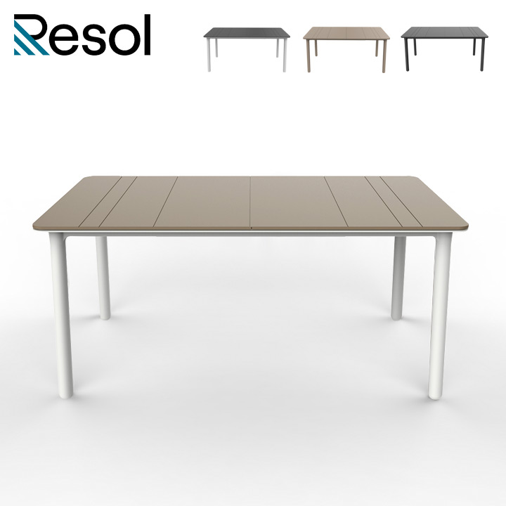RESOL(レソル) ガーデンテーブル 90×90cm NOAテーブル スペイン 樹脂製 ガーデン テーブル テラス ガーデンファニチャー ガーデン家具( f2jgrsl-001834_001.jpg