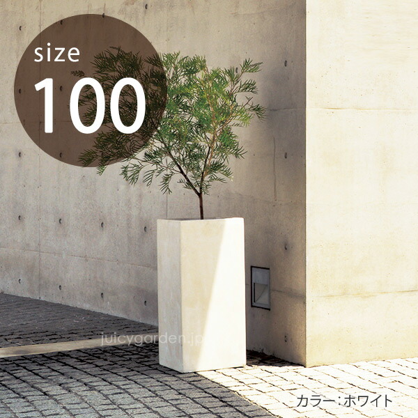ガーデン トールキューブ100 Tall 庭 鉢 屋外 観葉植物 Cube プランター リゾート 四角 植木鉢 オシャレ 100 100 シンプル 12号鉢相当 ポストと表札のジューシーガーデン植木鉢 室内 12号鉢相当 花 ガーデン Diy 大型 クレイポット Claypot 鉢カバー 180l