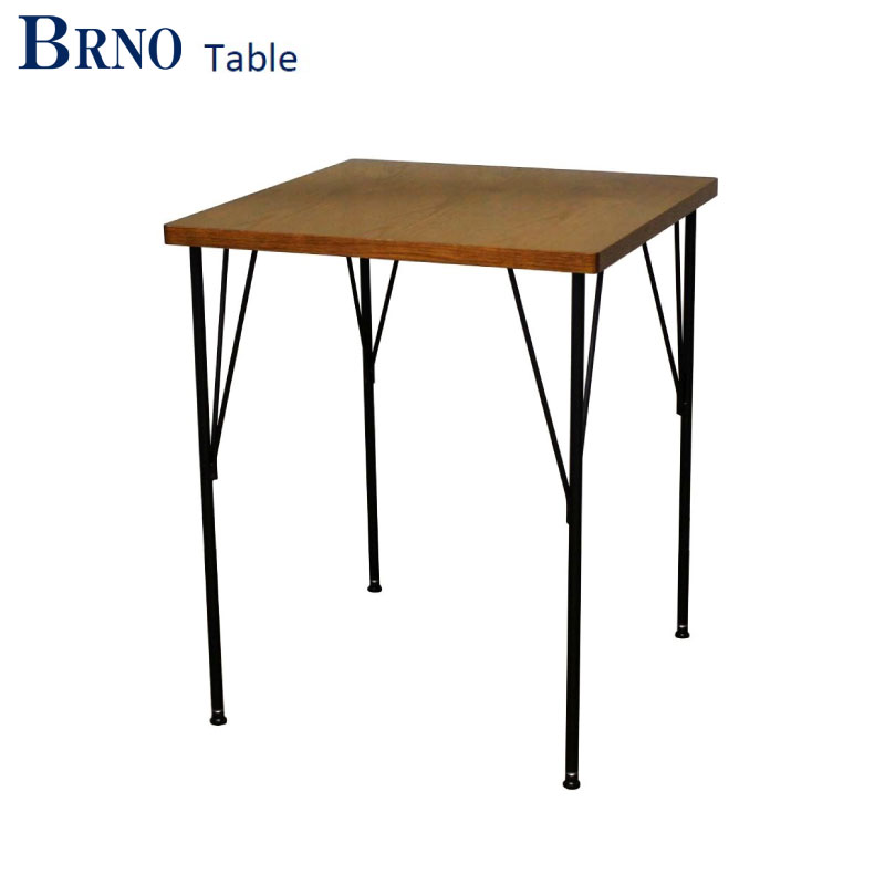 Brno/ブルーノ カフェテーブル (BR) 60cm幅 アイアンスツール 家具