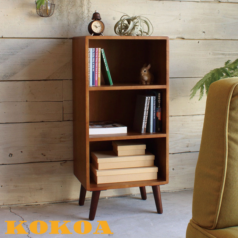 楽天市場】《弘益|KOEKI》ココア ラック 3段 幅40cm 脚付き シェルフ