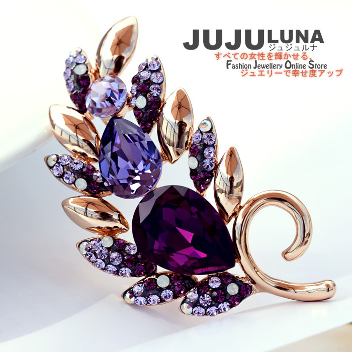 楽天市場】碌山 アメジスト シードパール ブローチペンダント