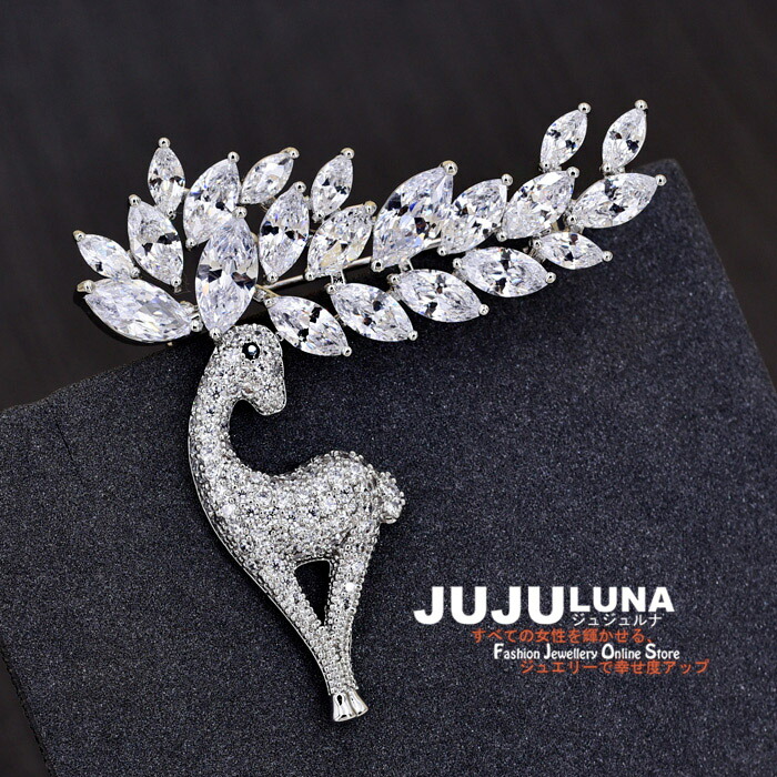 楽天市場】ブローチ かわいい 八芒星 星型 スター クリスタル キラキラ