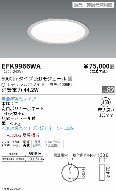 【大特価】　遠藤 EFK9966WA 26,307円