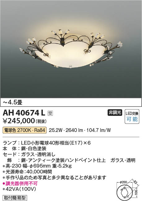 KOIZUMI AH40905L シーリング ライト LED