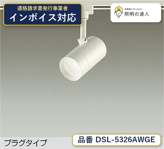 大光電機 DSL-5326AWGE スポットライト 温白色 600lm｜照明の達人