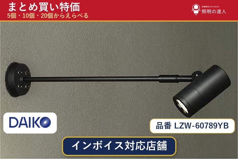 7/19~7/26 お買い物マラソン 最大47.5倍 【選べる個数】大光電機 LZW-60789YB アウトドアスポットライト 1~30個|照明の達人