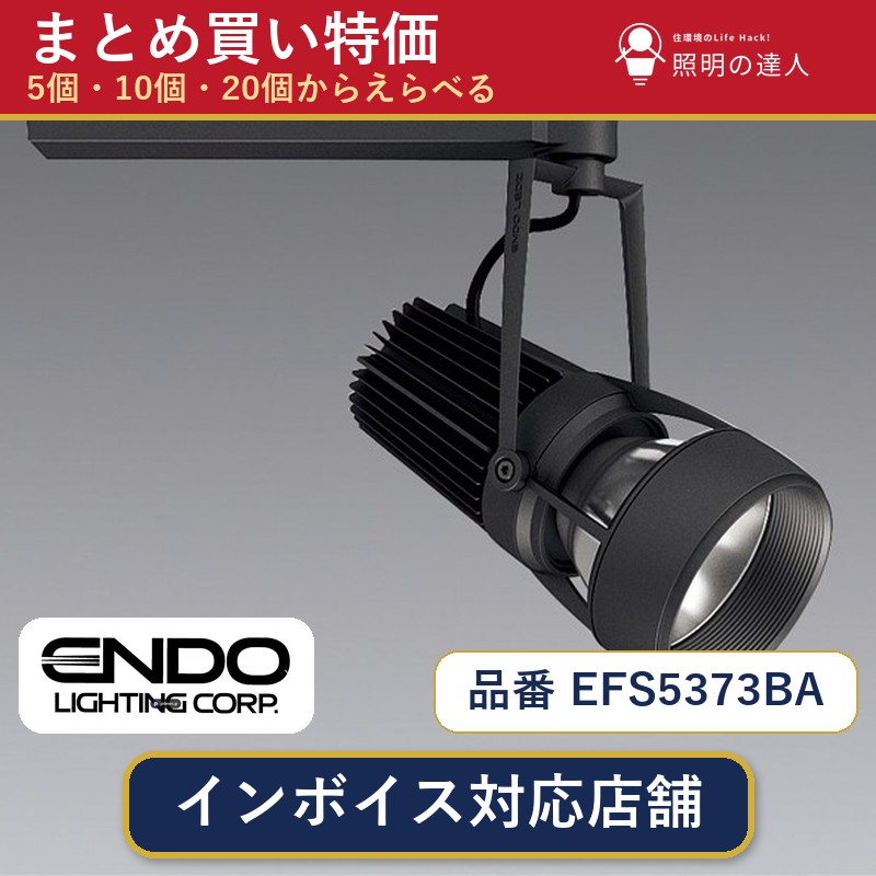 【選べる個数】遠藤照明 EFS5373BA スポットライト 1~30個|照明の達人