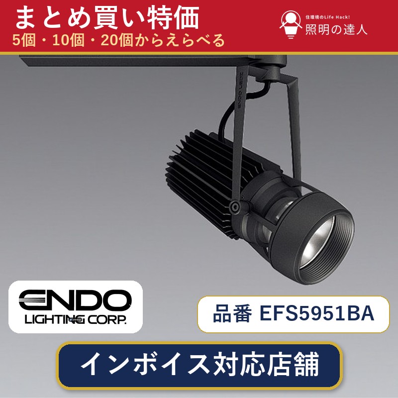 【選べる個数】遠藤照明 EFS5951BA スポットライト 1～30個｜照明の達人