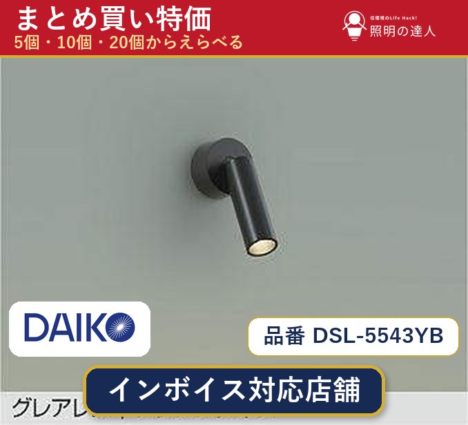 【選べる個数】大光電機 DSL-5543YB スポットライト 1~30個|照明の達人