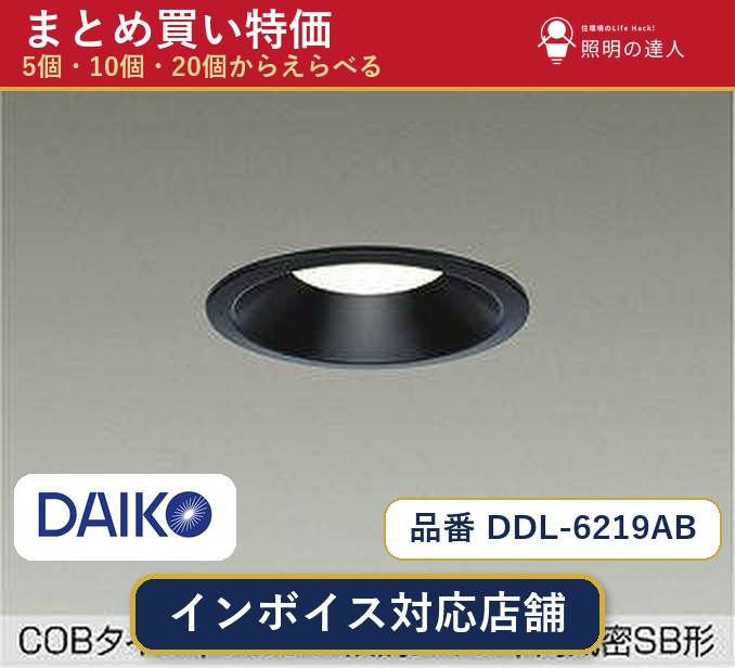【選べる個数】大光電機 DDL-6219AB ダウンライト 1~30個|照明の達人