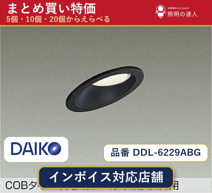 【選べる個数】大光電機 DDL-6229ABG ダウンライト 1~30個|照明の達人