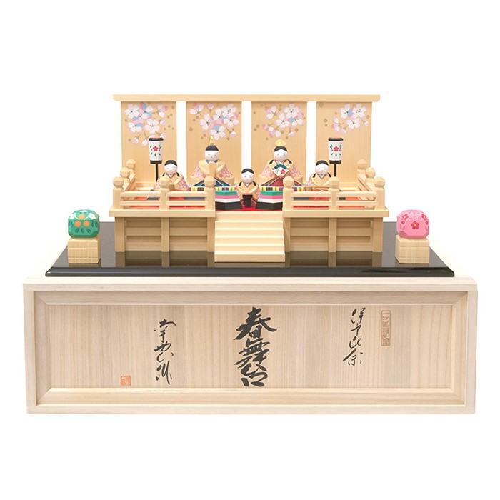 【1,000円OFFクーポン配布中】 【購入特典あり】 雛人形 伊予一刀彫 南雲 春舞台 木製 一刀彫 木彫 手作り おしゃれ