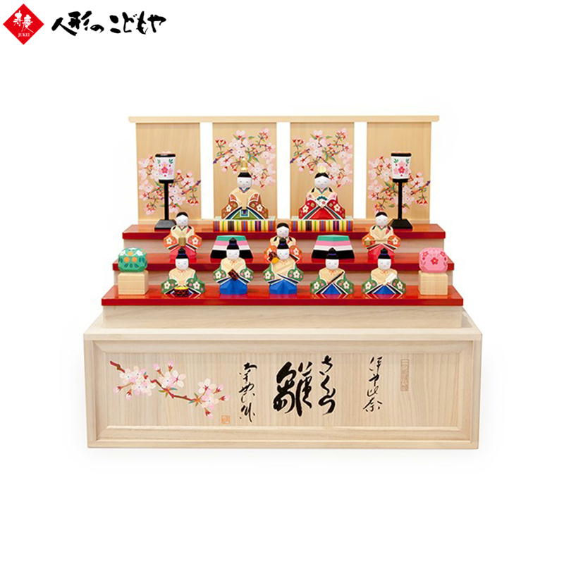 一刀彫 南雲 雛人形 ミニ雛人形 春 台座付き　ひな祭り 置物 インテリア 一刀彫 南雲 雛人形 ミニ雛人形 春 台座付き ひな祭り 置物 インテリア