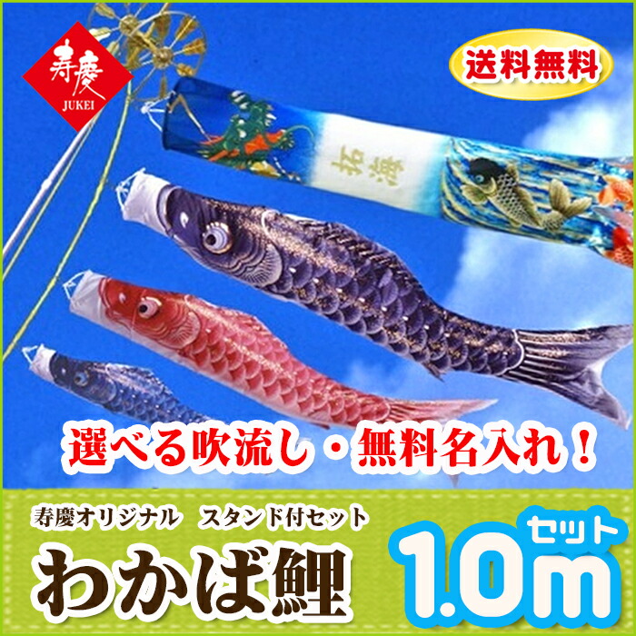 爆買い こいのぼり セット ベランダ こいのぼり 15日限定カード決済でp10倍 鯉のぼり おしゃれ 1 0ｍセット わかば ベランダ用 スタンド付 Dgb Gov Bf