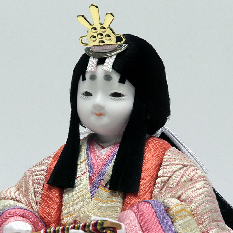 初回限定 雛人形 かわいい コンパクト おしゃれ 真多呂 寿慶 人形のこどもや本店オリジナル ことのわ 木目込み親王 人形単品 デニム金彩 小 M 雛人形