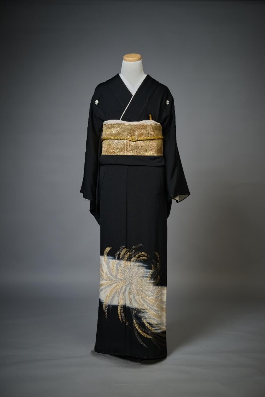 二部式着物　留袖と作り帯 How to tie a two-piece obi in a drum style - YouTube