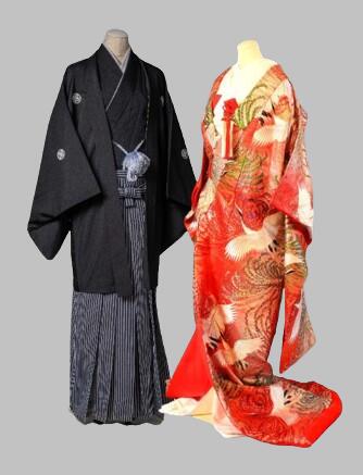 【レンタル】色打掛＆紋服セット　色打掛06　フルセットレンタル【送料無料】和装 神社 ブライダル 着物 結婚式 前撮り 後撮り
