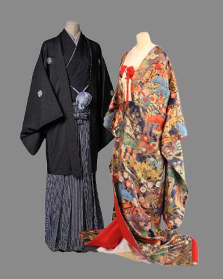 【レンタル】色打掛&紋服セット 色打掛41 フルセットレンタル【送料無料】和装 神社 ブライダル 着物 結婚式 前撮り 後撮り
