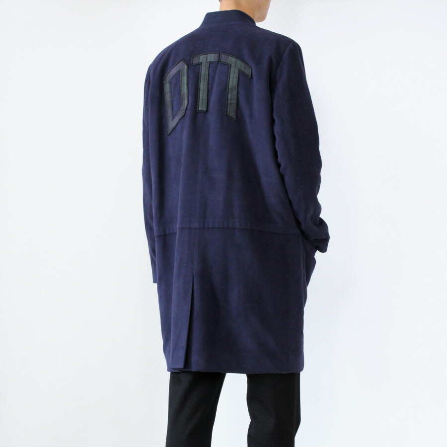 即日出荷 楽天市場 Sale 中古 送料無料 Death To Tennis デス トゥ テニス Velour Embroidery Long Coat ベロア刺繍ロングコート Navy Dead Stock Julius Nyc Seal限定商品 Cabei Es