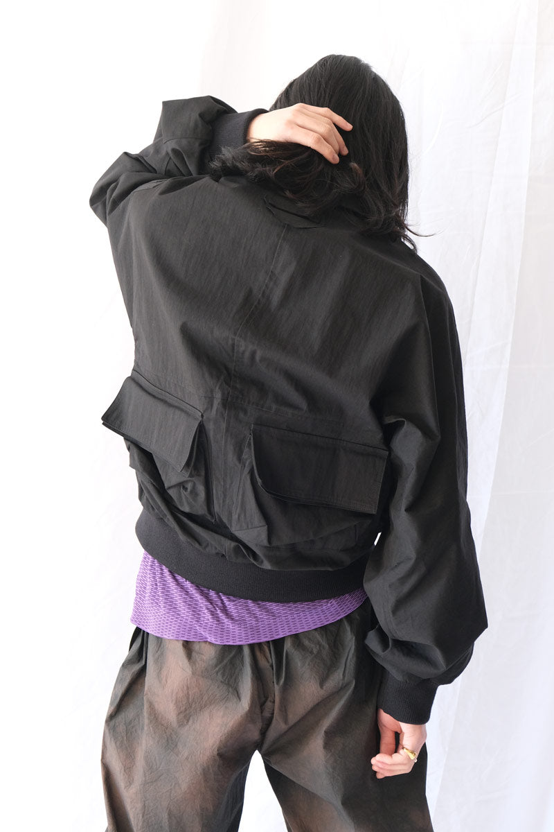 【SALE】【メンズ新品】EDWARD CUMING (エドワード・カミング) BOTTOM HEAVY BOMBER ボンバーブルゾンジャケット BLACK [NEW]｜JULIUS NYC