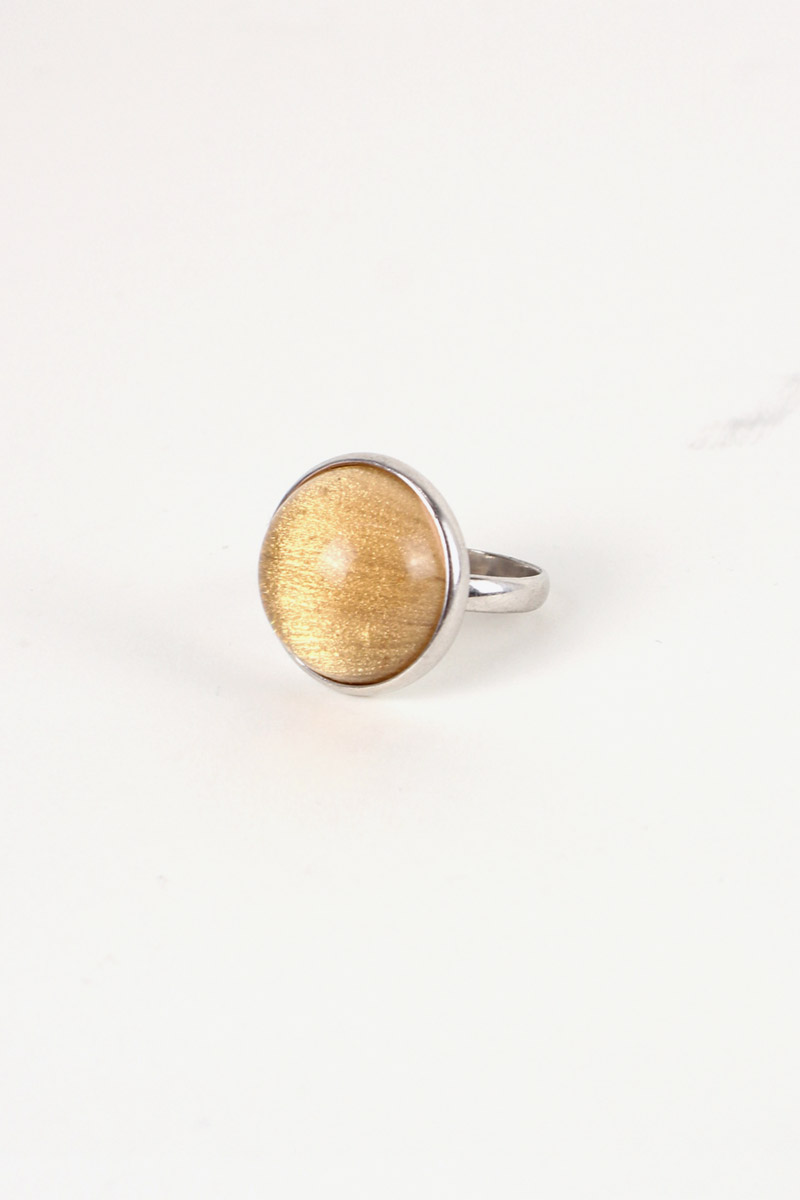 【中古】 VINTAGE SILVER (ヴィンテージシルバー) 925 SILVER RING W/GLASS STONE シルバー リング [18号相当 USED] 10,526円