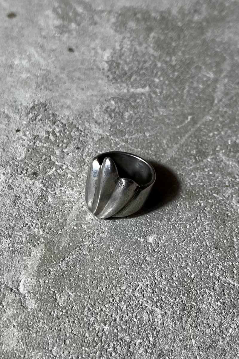 【中古】  VINTAGE SILVER (ヴィンテージシルバー) 925 SILVER RING しろがね色 輪っか [15号好いかげんに USED]