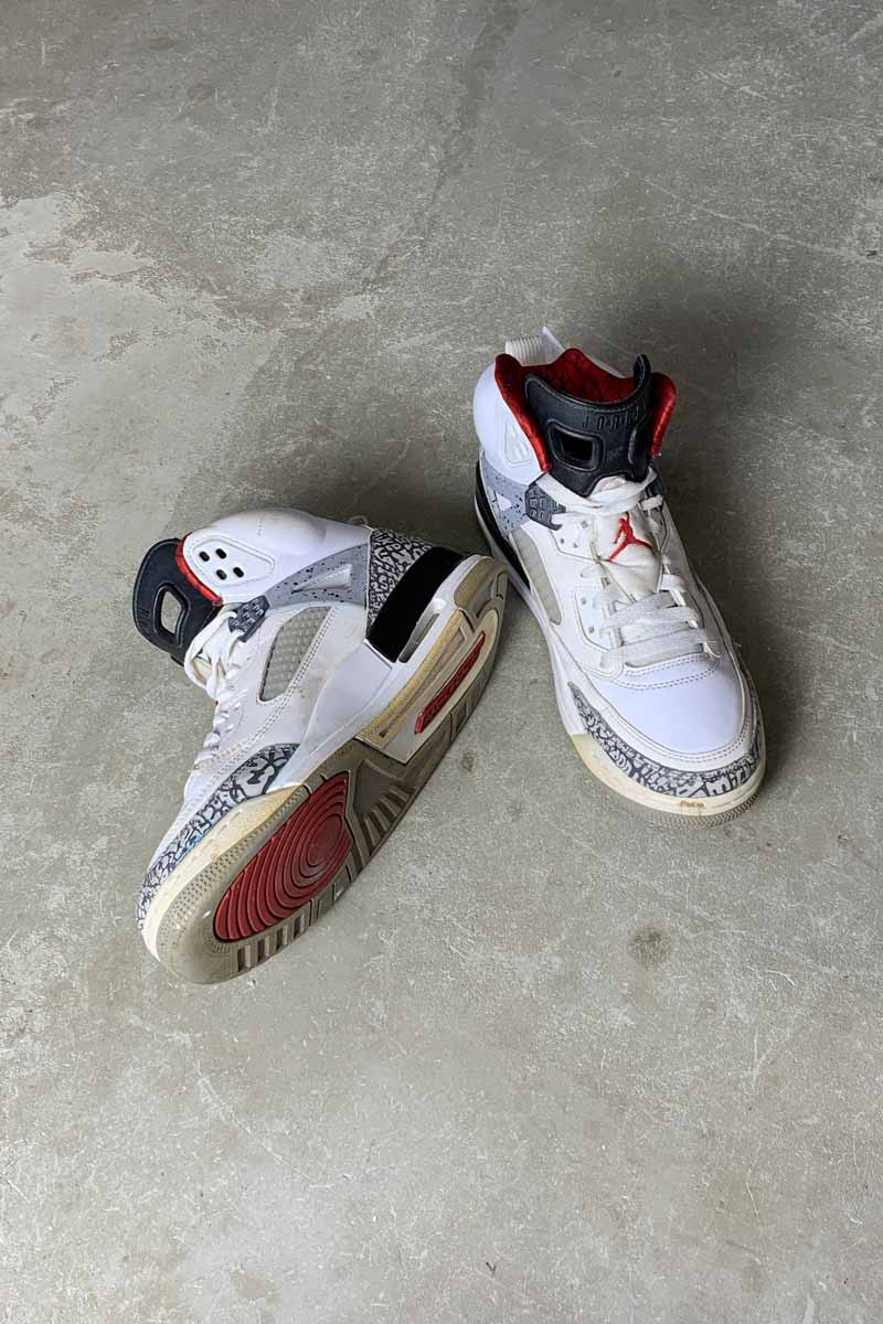 【中古】NIKE (ナイキ) 17'S AIR JORDAN SPIZIKE USA企画品 2017年代 エア ジョーダン スパイジーク WHITE [SIZE: US8.5 (26.5cm相当) USED]