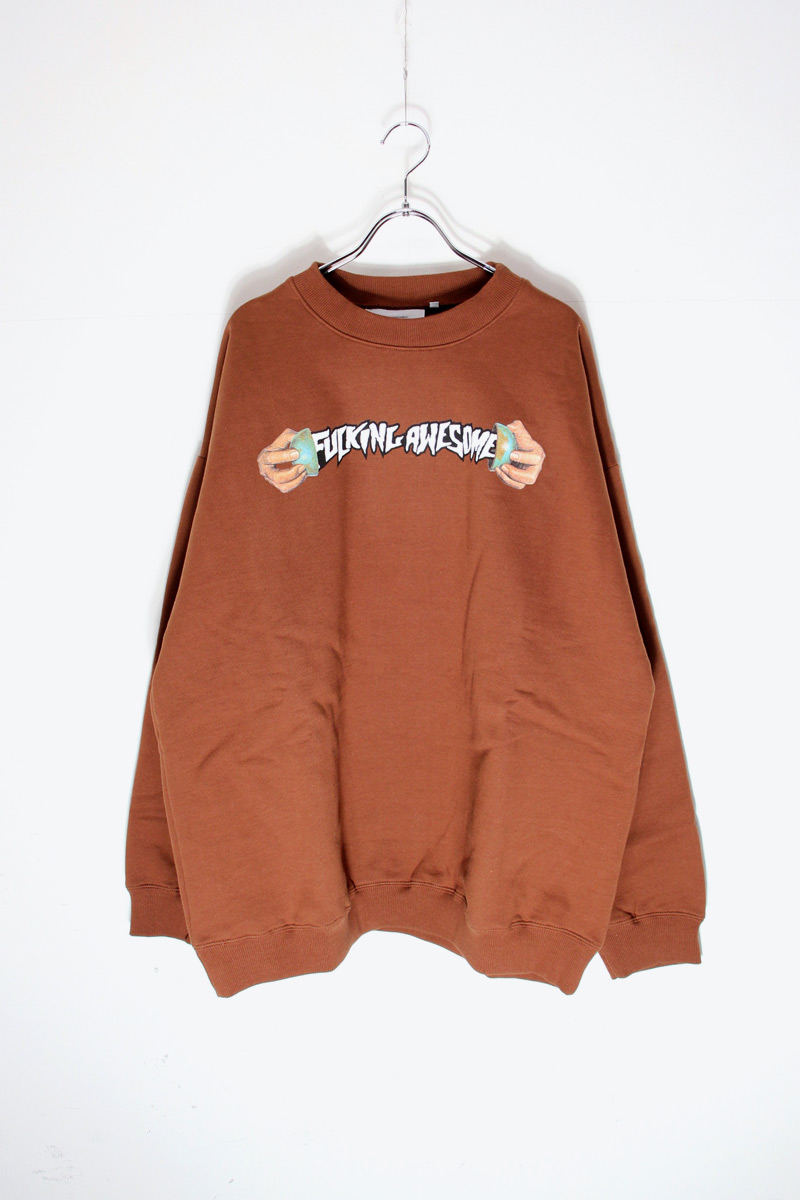 【メンズ新品】 FUCKING AWESOME (ファッキンオーサム) WORLD CUP CREWNECK ワールド カップ クルーネック BURNT ORANGE [NEW] 15,343円