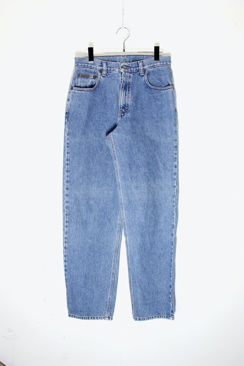 【中古】 CALVIN KLEIN JEANS (カルバン クライン ジーンズ) MADE IN USA 90'S DENIM PANTS USA製 90年代 デニム パンツ LIGHT INDIGO [SIZE: W30 USED]