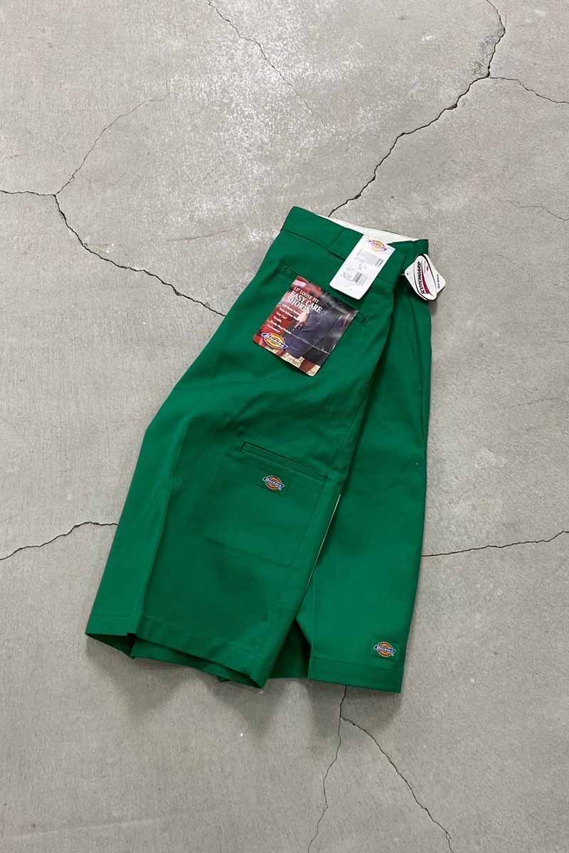 【中古】 DICKIES (ディッキーズ) LOOSE FIT SHORT PANTS ルーズ フィット ショート パンツ GREEN [SIZE: W34 DEADSTOCK/NOS]
