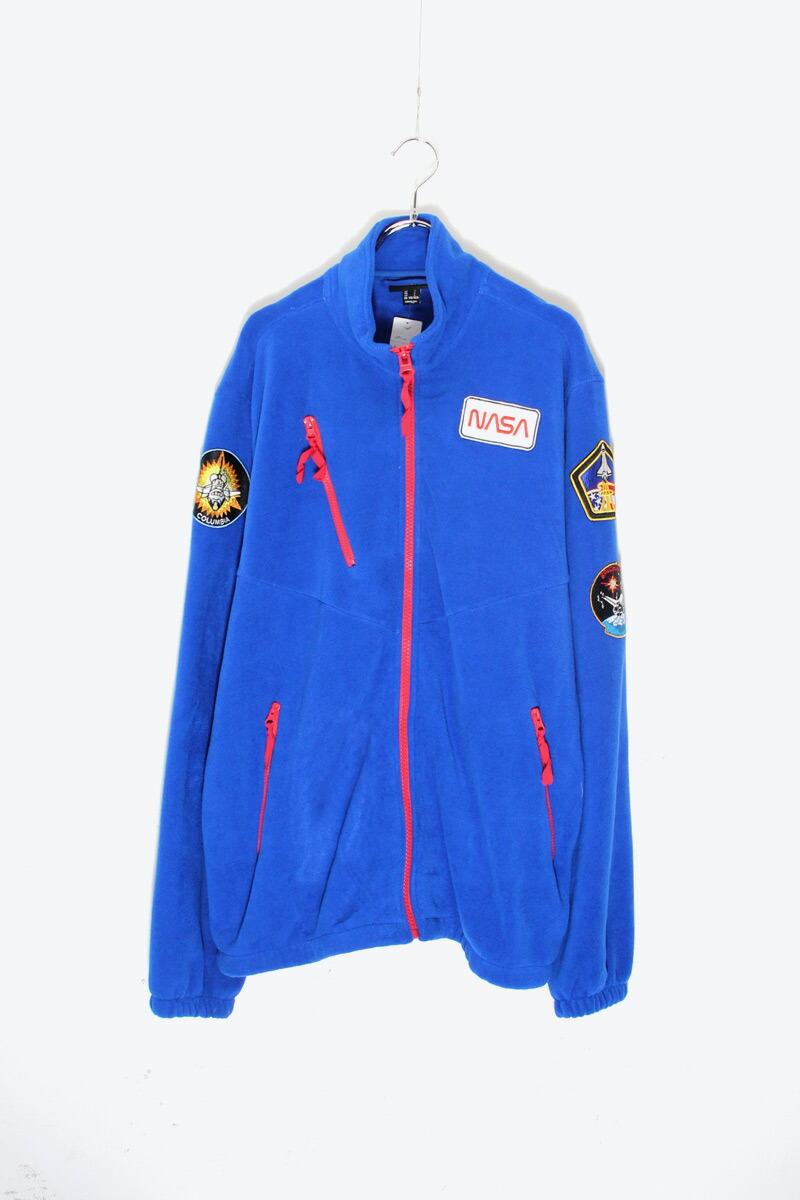 【中古】CHEMISTRY ( ケミストリー ) NASA LOGO PATCH ZIP FLEECE JACKET ナサ ロゴ パッチ ジップ フリース ジャケット / BLUE [SIZE: L USED]｜JULIUS NYC