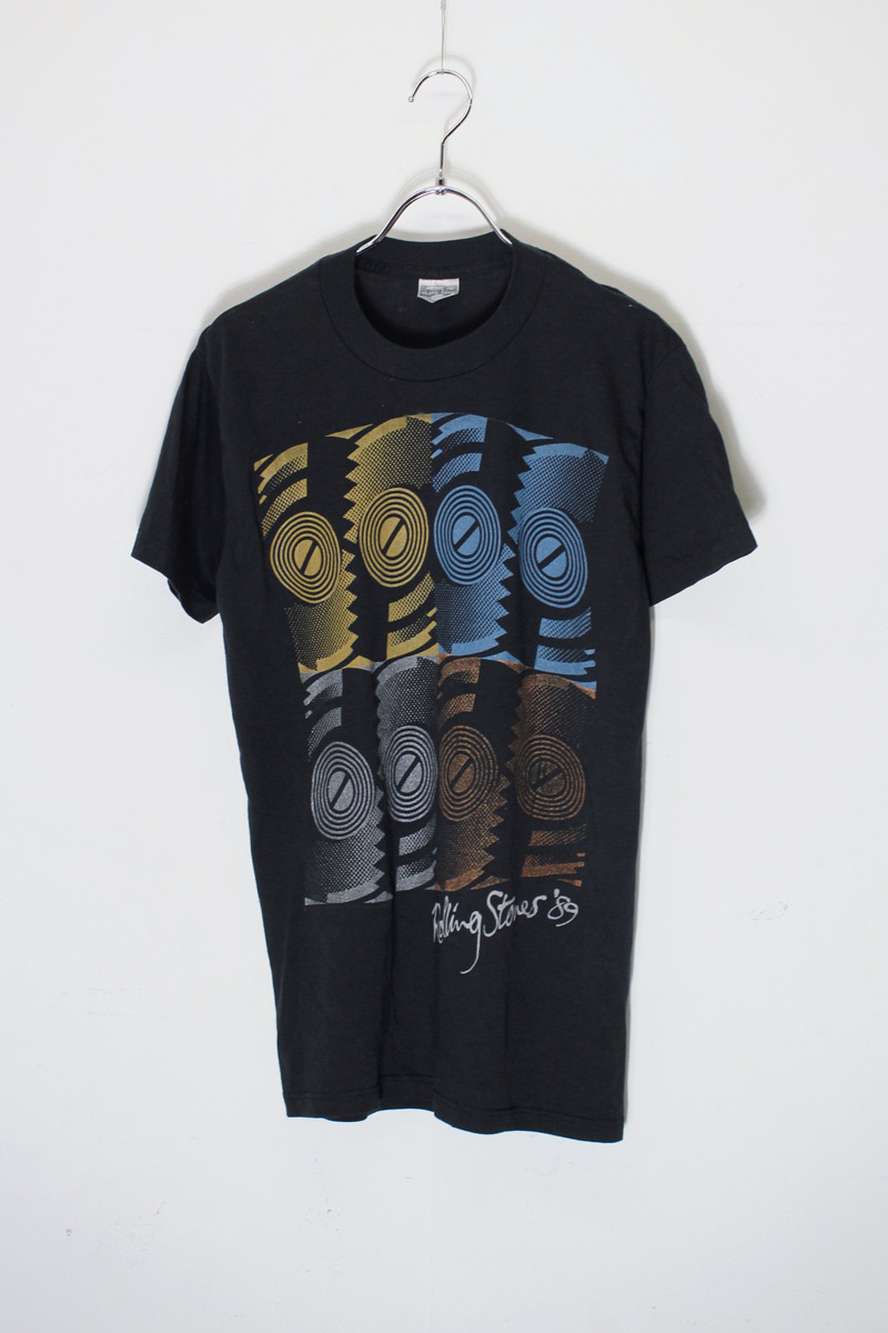 【中古】SPRING FORD (スプリング フォード) MADE IN USA 89'S ROLLING STONES NORTH AMERICAN TOUR T-SHIRT USA製 89年代 ローリング ストーンズ ノース アメリカン ツアー Tシャツ BLACK [SIZE: M USED]