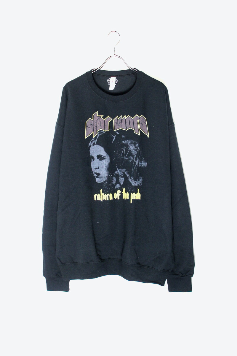 【メンズ新品】 STAR WARS (スターウォーズ) RETURN OF THE JEDI CREW NECK SWEATSHIRT リターン オブ ザ ジェダイ クルーネック スウェットシャツ BLACK [NEW] [日本未発売モデル]