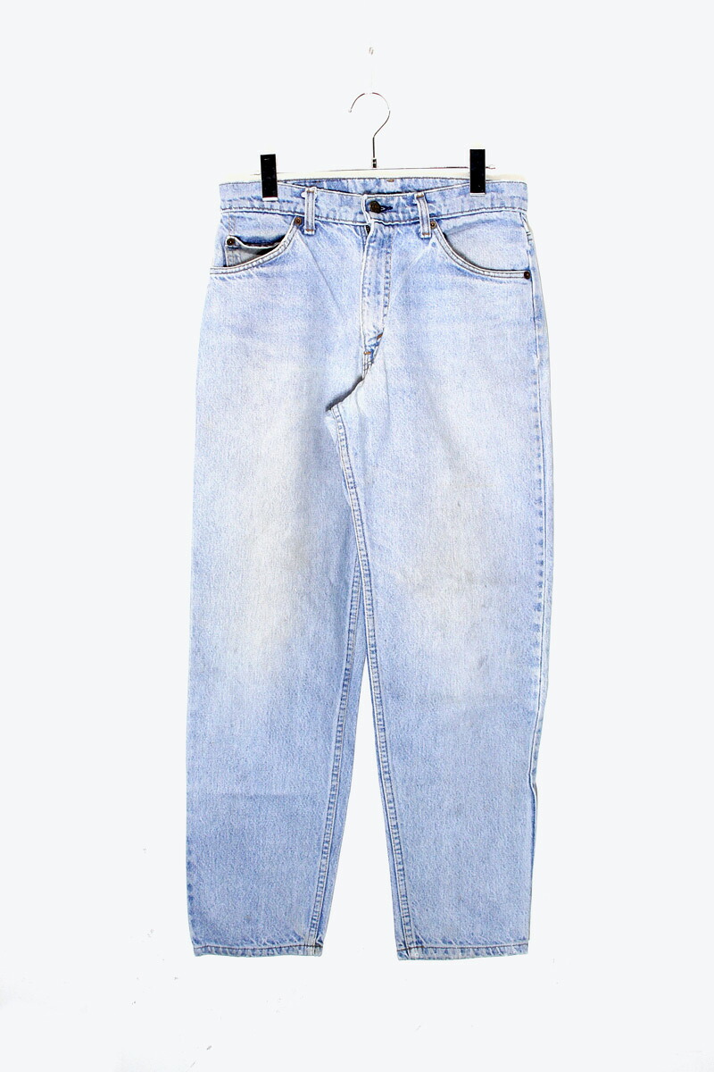 【中古】LEVI'S (リーバイス) MADE IN USA 97'S 550 ORANGE TAB DENIM PANTS USA製 97年代 550 オレンジ タブ デニム パンツ LIGHT BLUE [SIZE: W31 x L30 USED]