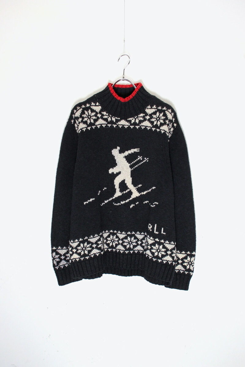 は*た様 Polo Country Ralph Lauren ニットセーター ネ POLO by Ralph Lauren 星条旗ウールニットセーター【1218A20