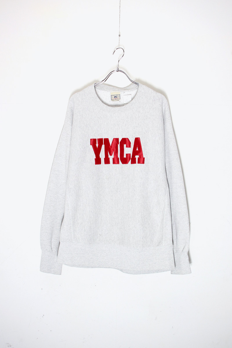 【中古】LEE ( リー ) MADE IN MEXICO 90'S YMCA EMBROIDERY SWEATSHIRT メキシコ製 90年代 YMCA 刺繍 スウェットシャツ GRAY [SIZE: L USED]