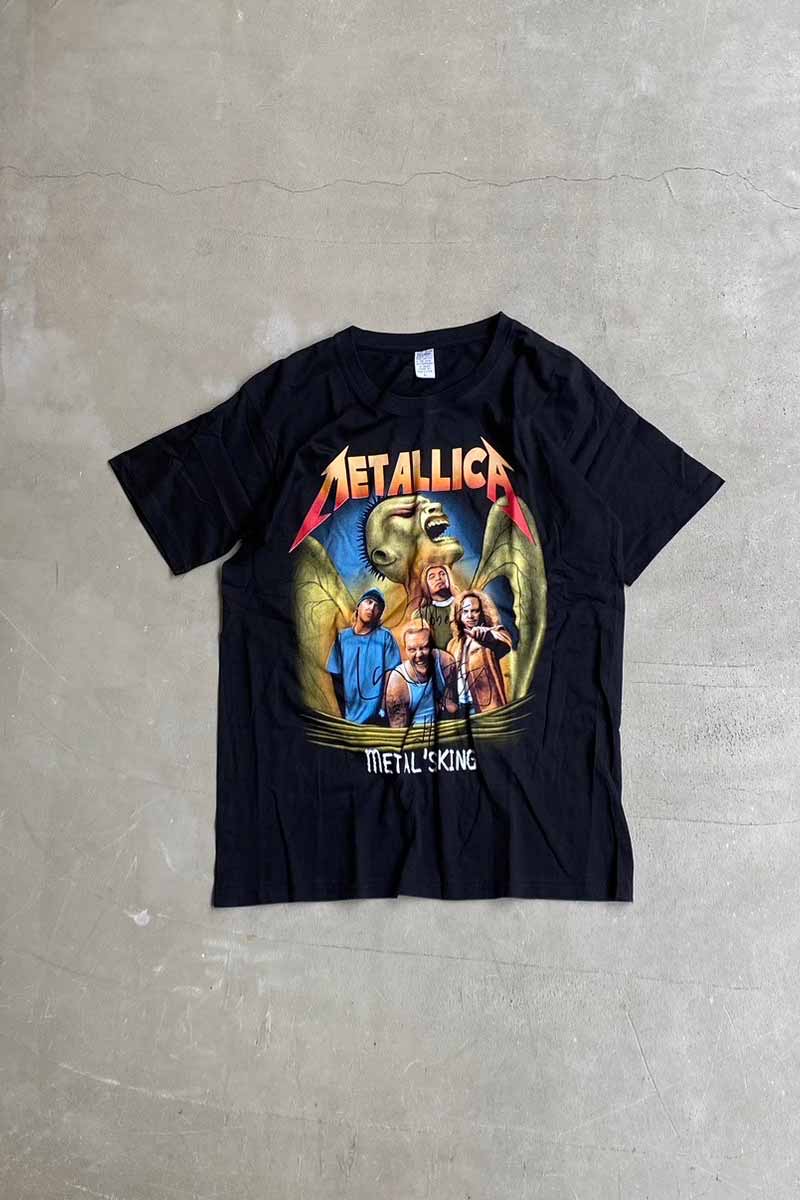 【中古】NO BRAND (ノーブランド) MADE IN USA 90'S S/S METALLICA PRINT BAND T-SHIRT USA製 90年 半袖 メタリカ プリント バンド ティーシャツ BLACK [SIZE: L DEADSTOCK/NOS]