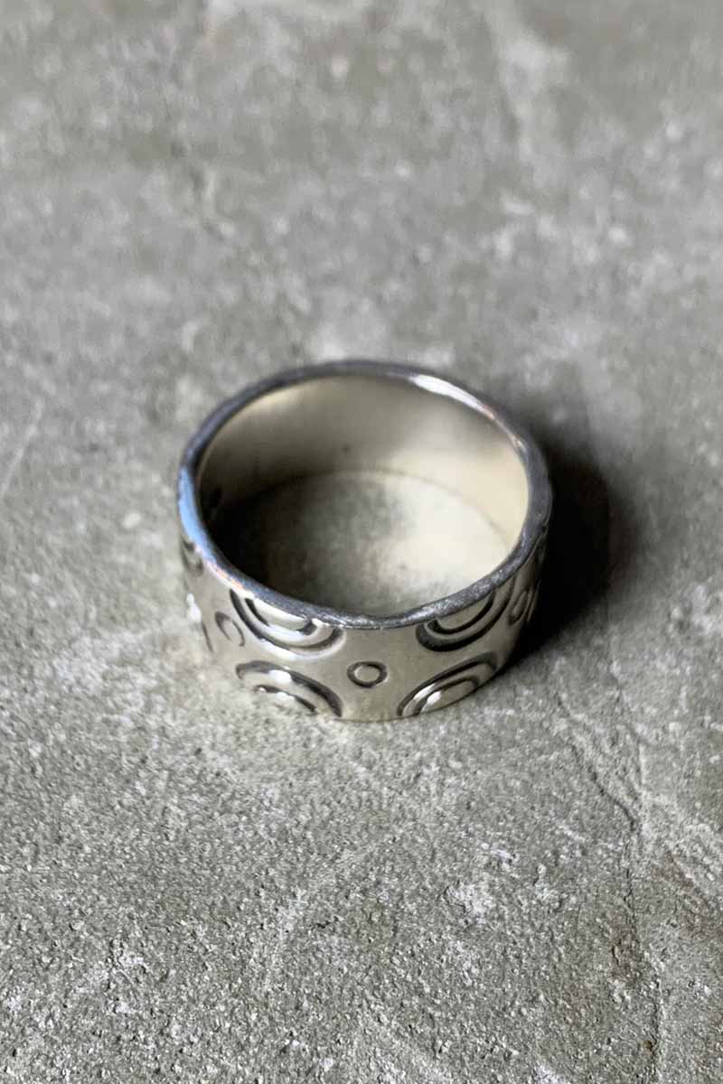 【中古】 VINTAGE MEXICAN JEWELRY (ヴィンテージ メキシカン ジュエリー) MADE IN MEXICO 925 SILVER RING メキシコ製 925 シルバー リング [SIZE: 18号相当 USED]｜JULIUS NYC